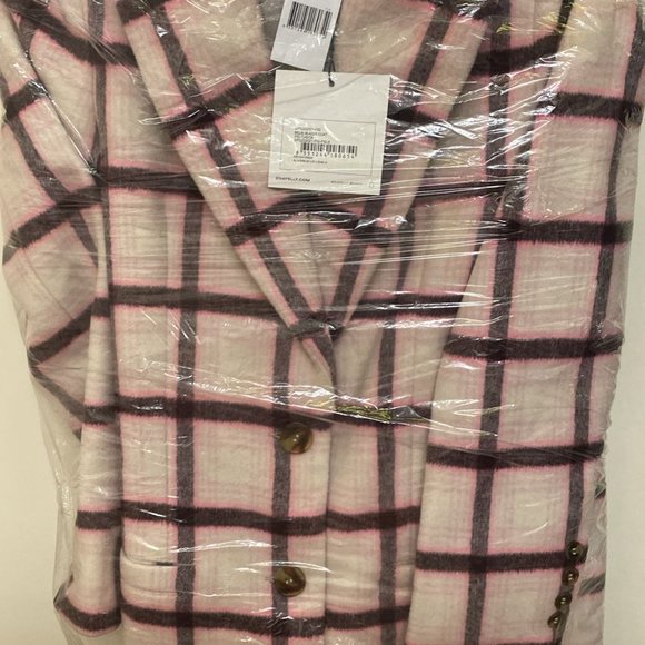 BILLIE BLAZER COAT IN FIG CHECK-6 - Picture 1 of 3